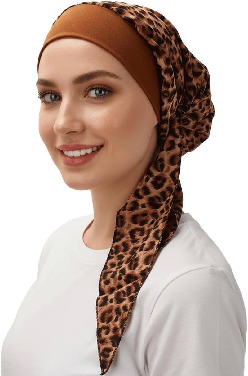 FADACHY Chemo Headwear for Women,Chemo Caps Lightweight for Summer with Head Scarf,Silky Soft Hair Turbans Fashion - Image 2